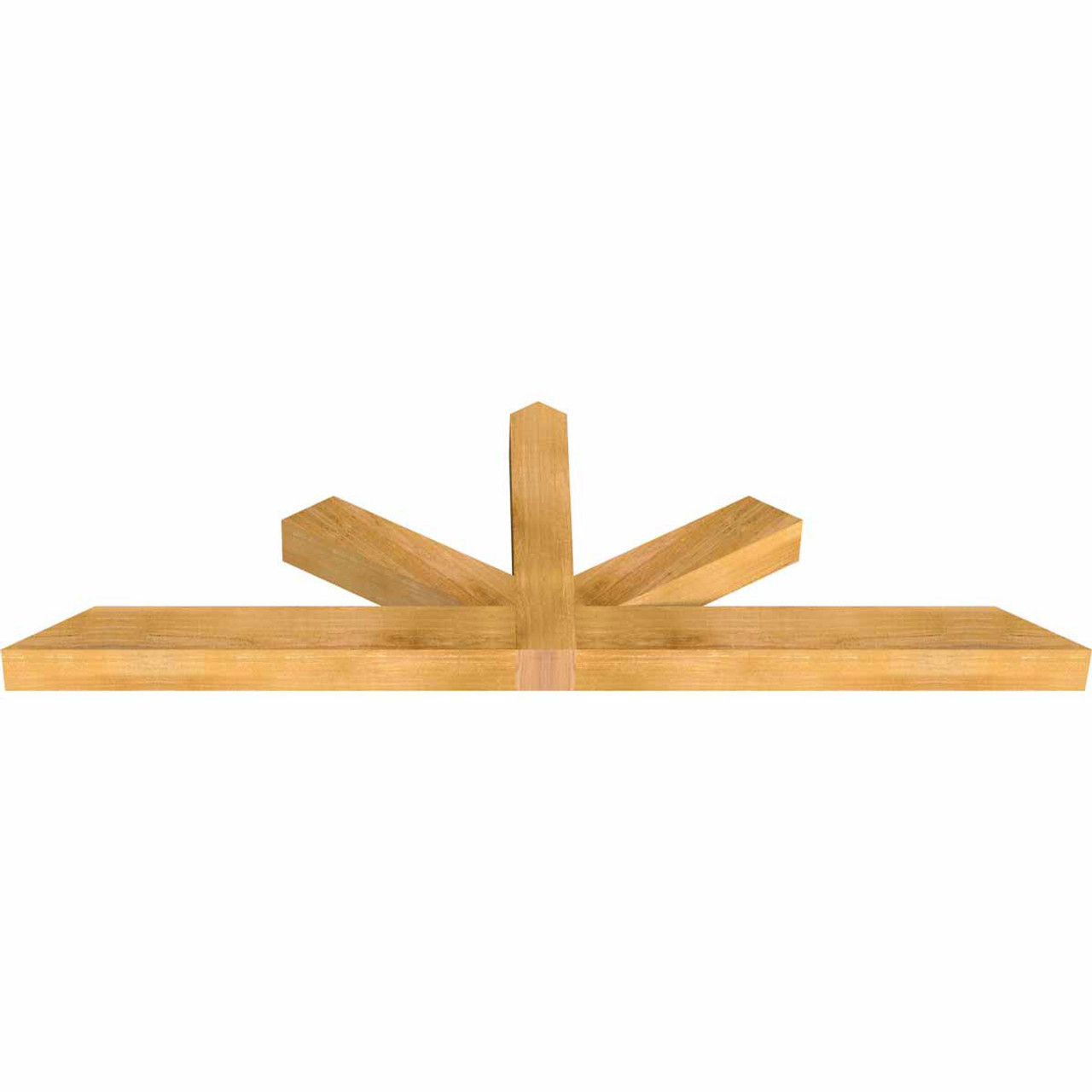 8/12 Pitch Saratoga Rough Sawn Timber Gable Bracket GBW072X24X0404SAR00RWR