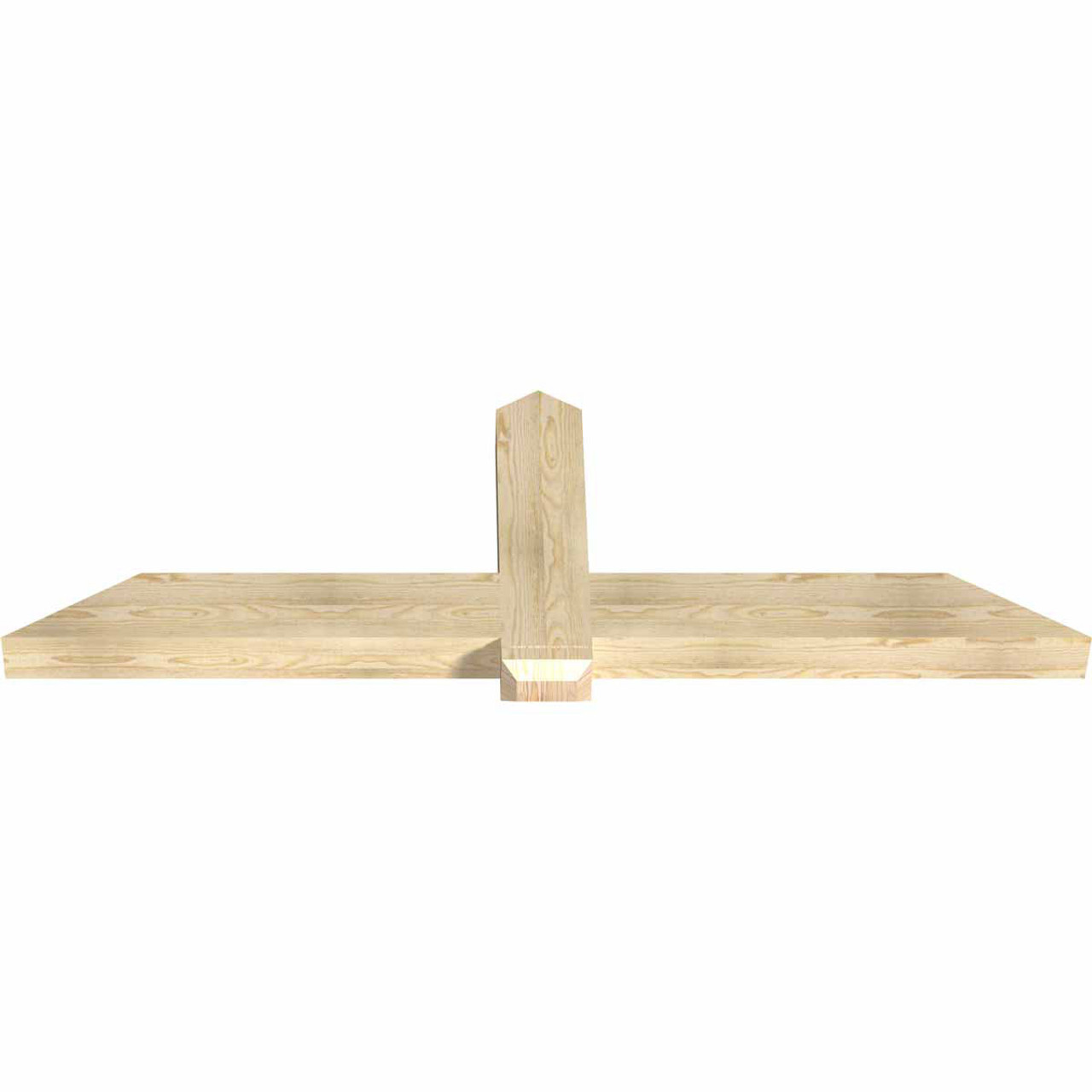 8/12 Pitch Eugene Rough Sawn Timber Gable Bracket GBW072X24X0406EUG00RDF