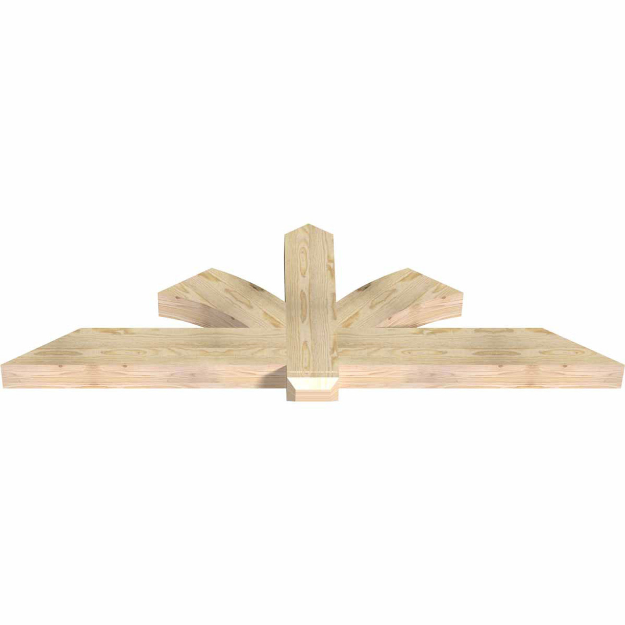 8/12 Pitch Redmond Rough Sawn Timber Gable Bracket GBW072X24X0406RED00RDF