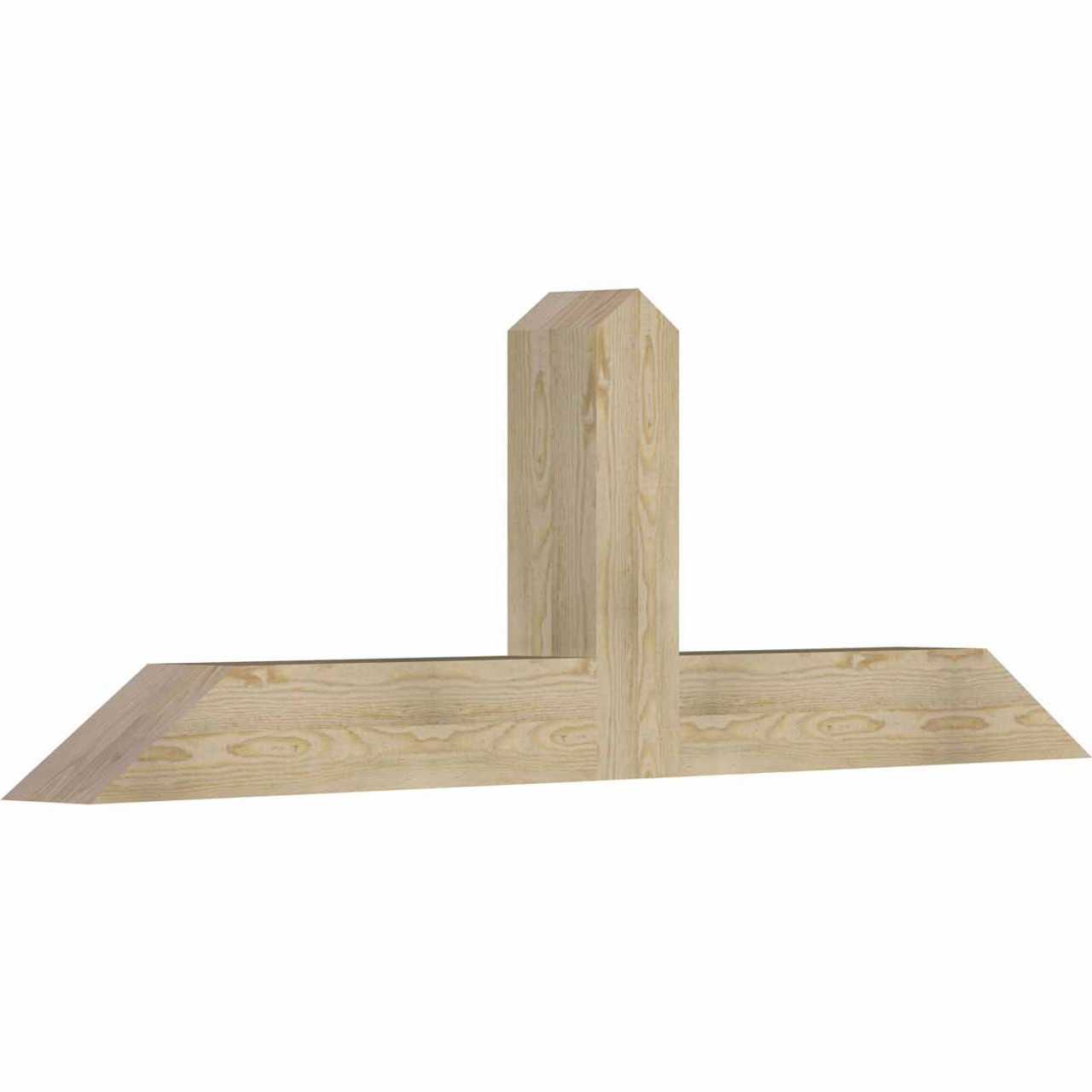 8/12 Pitch Portland Rough Sawn Timber Gable Bracket GBW072X24X0606POR00RDF