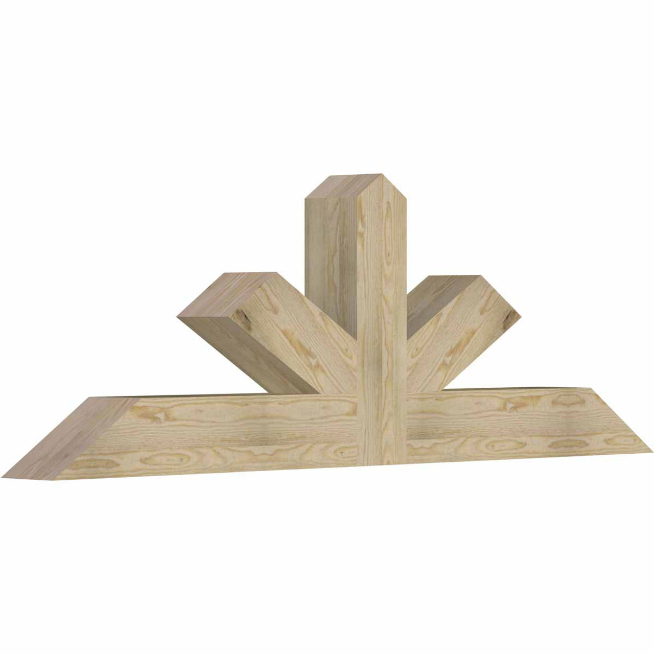 8/12 Pitch Saratoga Rough Sawn Timber Gable Bracket GBW072X24X0606SAR00RDF