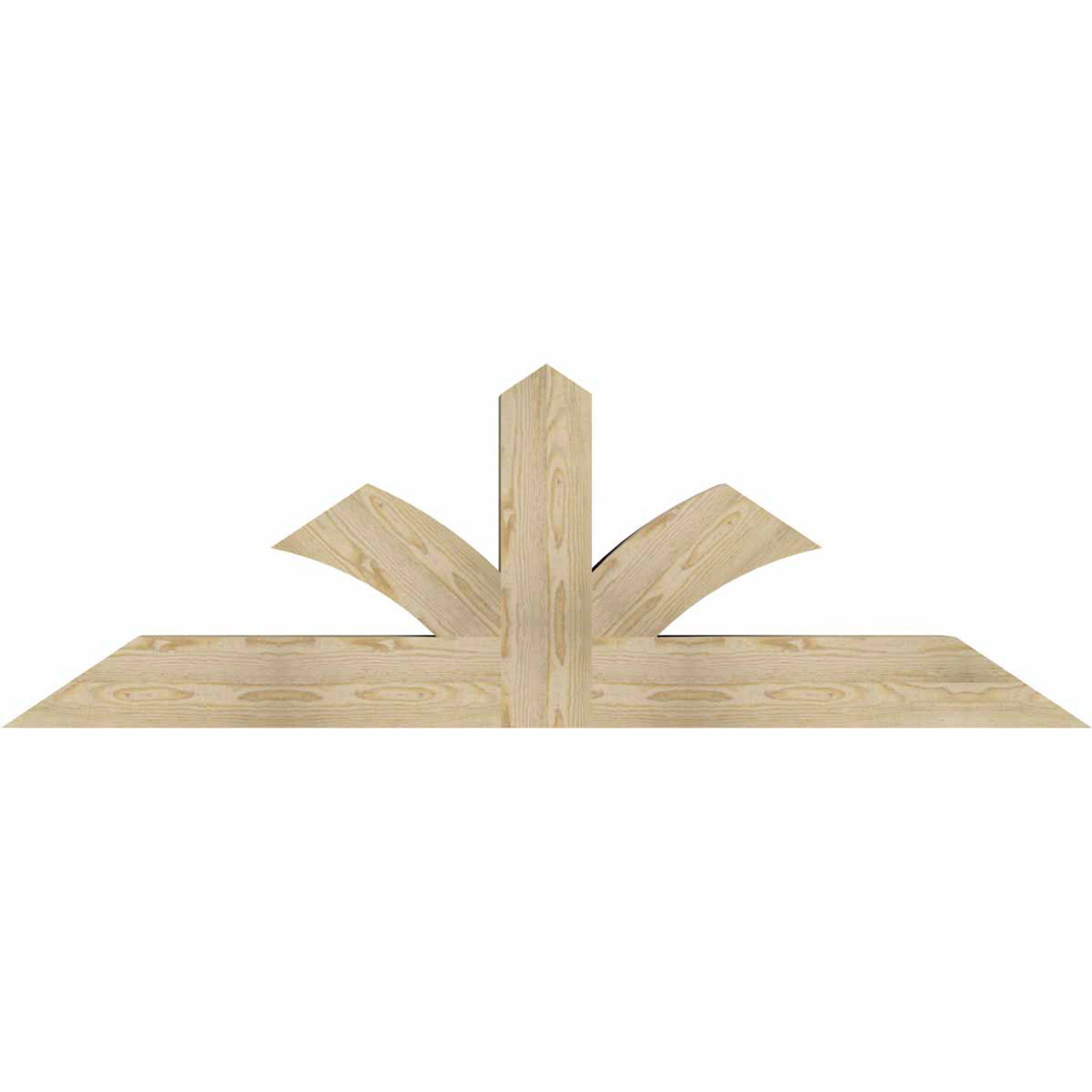 8/12 Pitch Richland Rough Sawn Timber Gable Bracket GBW072X24X0606RIC00RDF