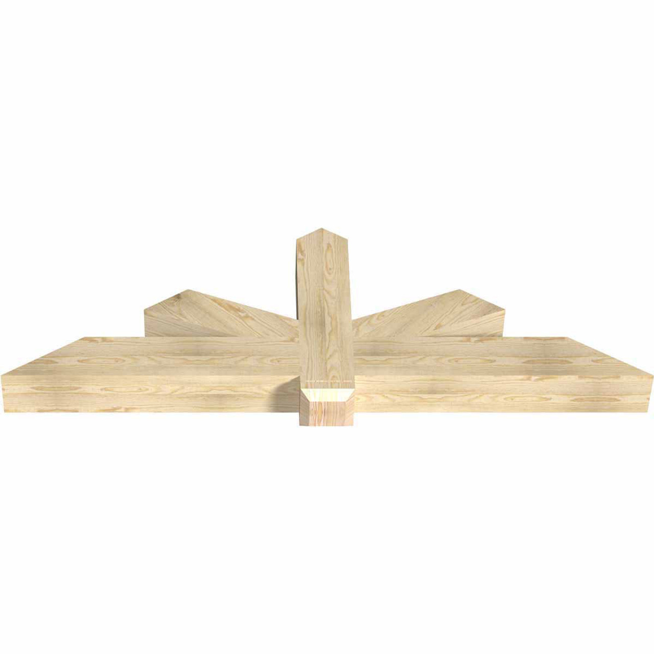 8/12 Pitch Kennewick Rough Sawn Timber Gable Bracket GBW072X24X0606KEN00RDF