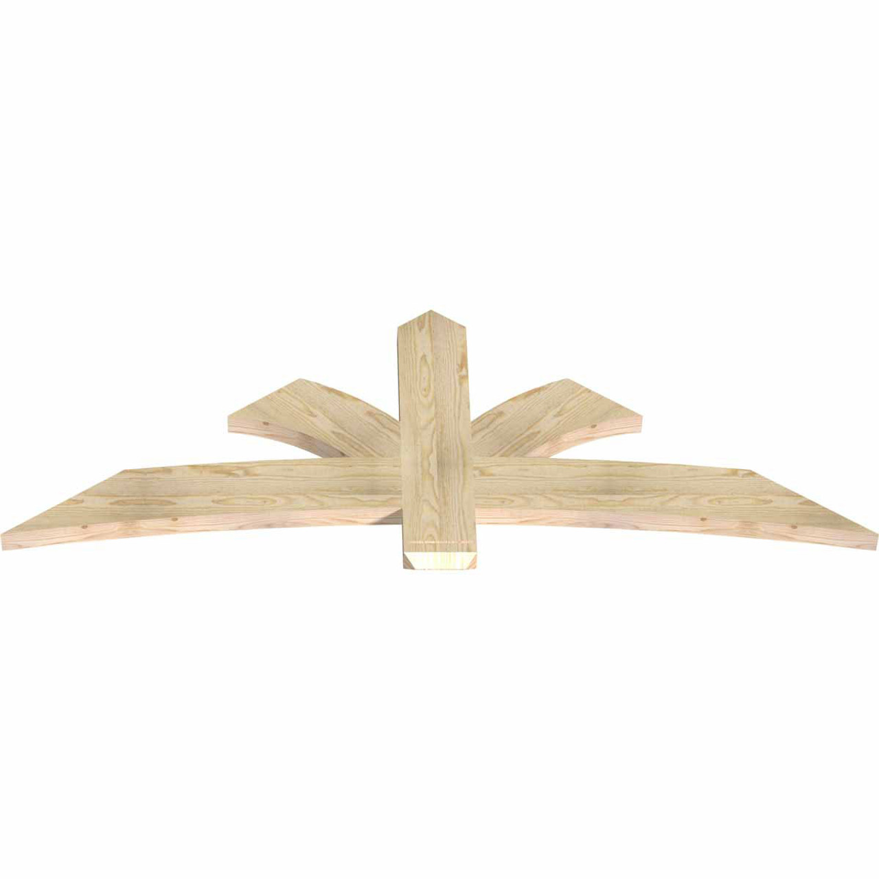 9/12 Pitch Davenport Rough Sawn Timber Gable Bracket GBW072X27X0206DAV00RDF