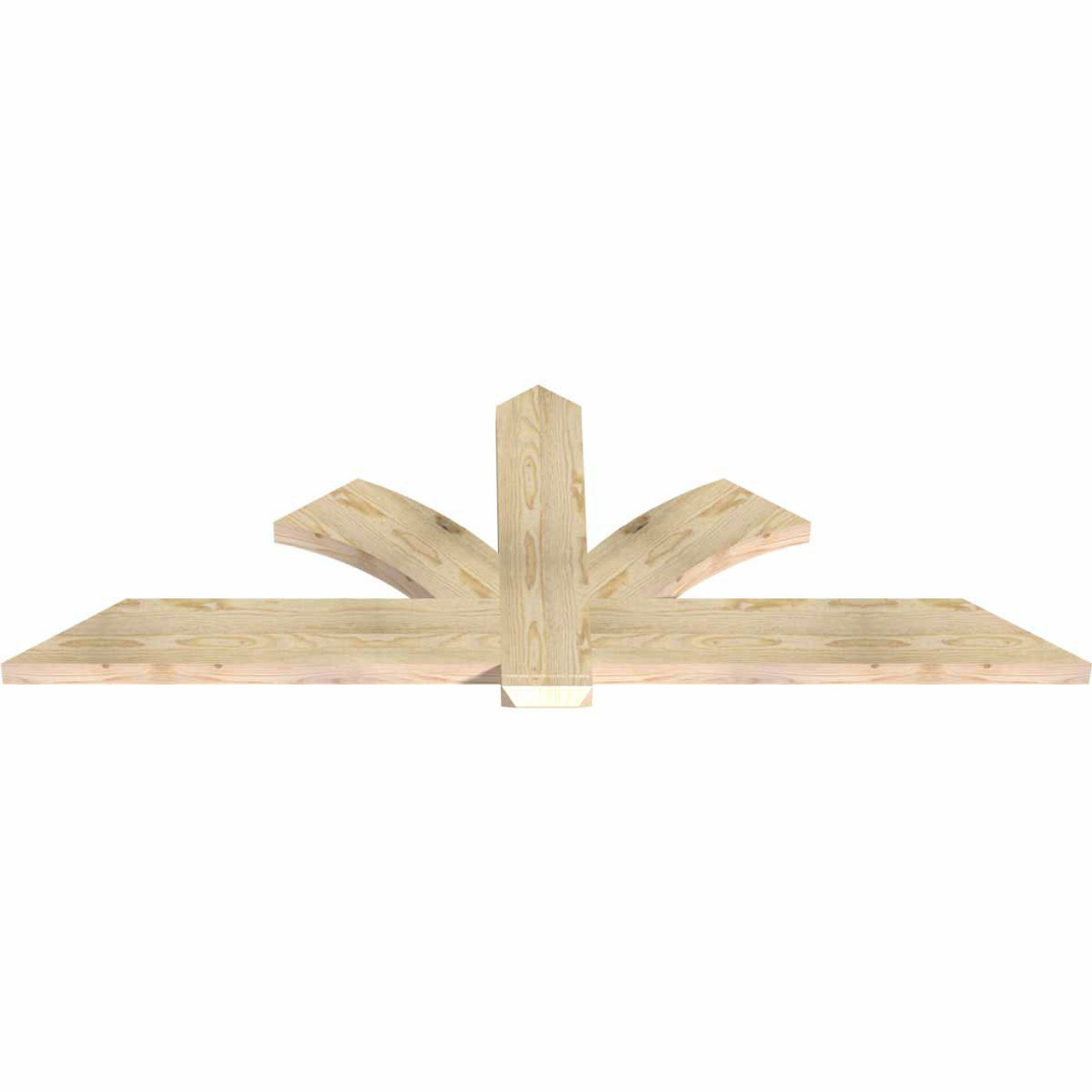 9/12 Pitch Redmond Rough Sawn Timber Gable Bracket GBW072X27X0206RED00RDF