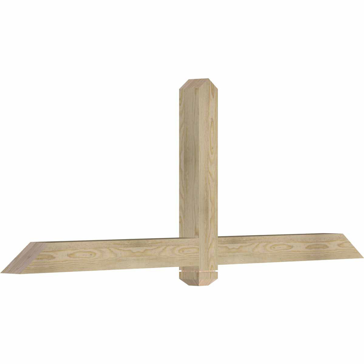 9/12 Pitch Eugene Rough Sawn Timber Gable Bracket GBW072X27X0404EUG00RDF