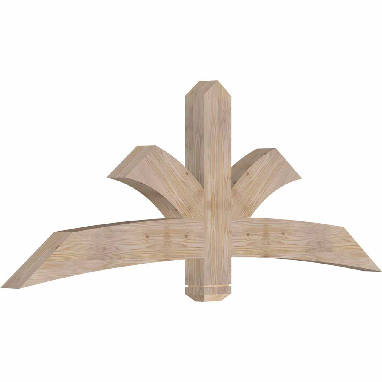 9/12 Pitch Davenport Smooth Timber Gable Bracket GBW072X27X0406DAV00SDF