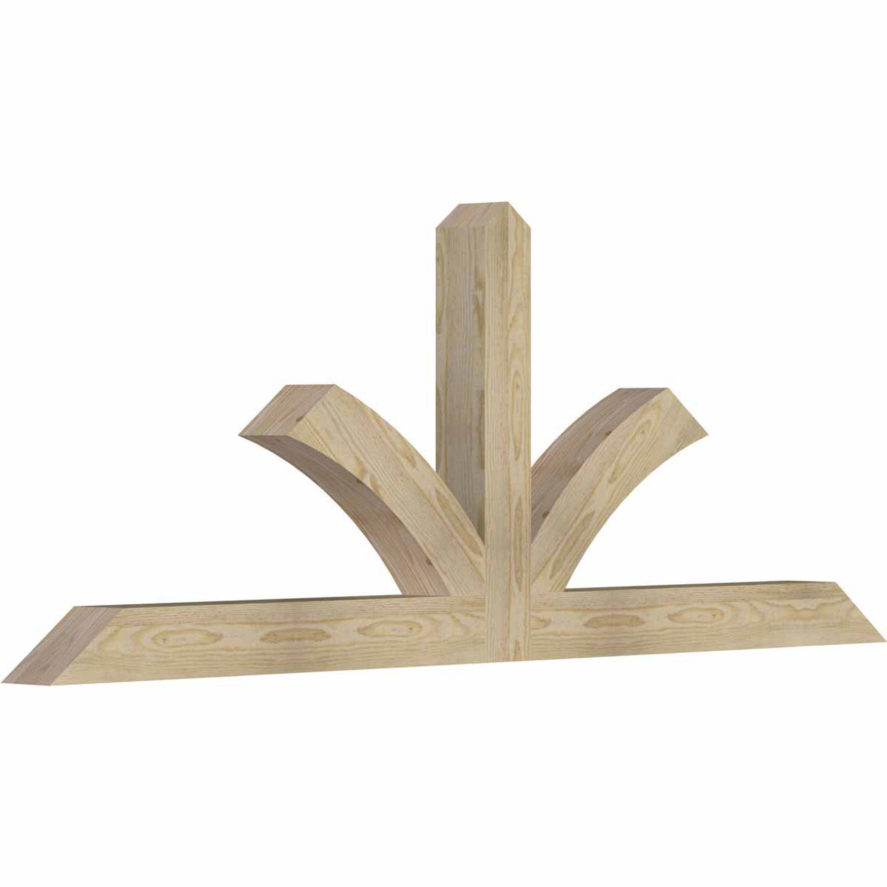 9/12 Pitch Richland Rough Sawn Timber Gable Bracket GBW072X27X0404RIC00RDF