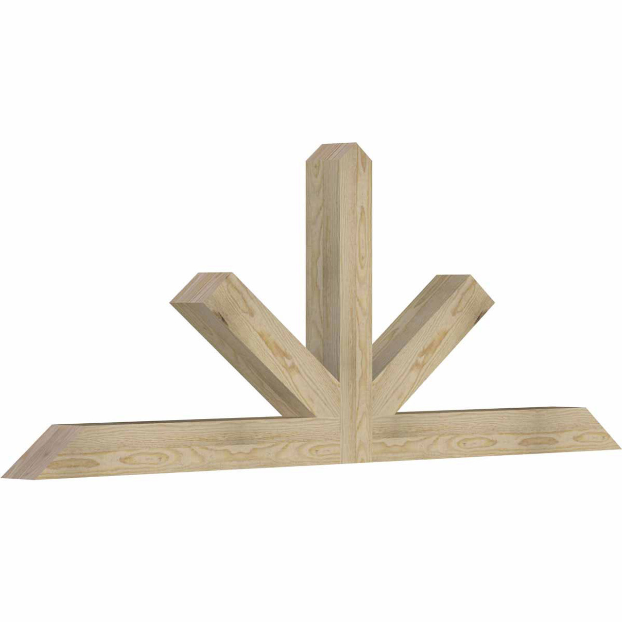 9/12 Pitch Saratoga Rough Sawn Timber Gable Bracket GBW072X27X0404SAR00RDF