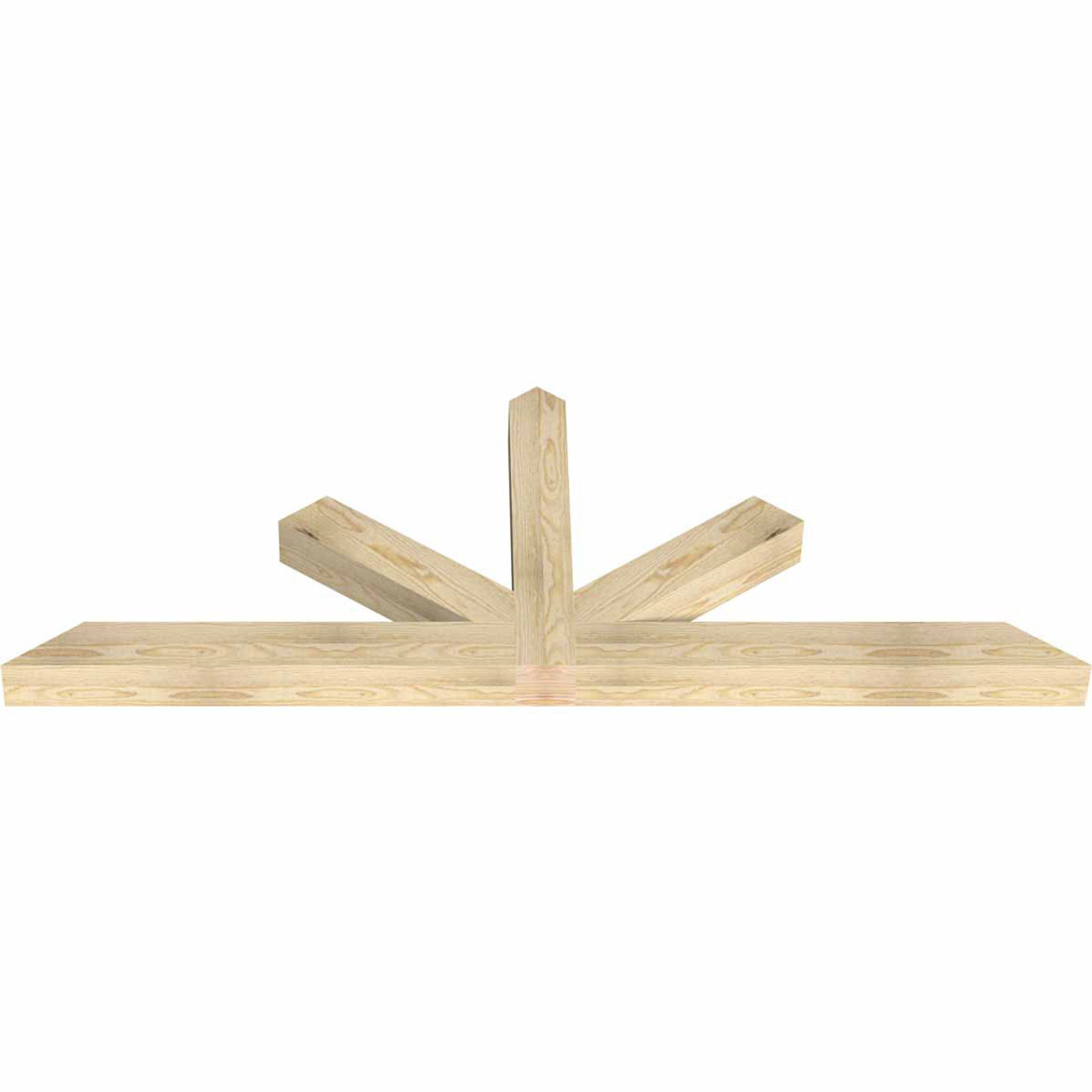 9/12 Pitch Saratoga Rough Sawn Timber Gable Bracket GBW072X27X0404SAR00RDF