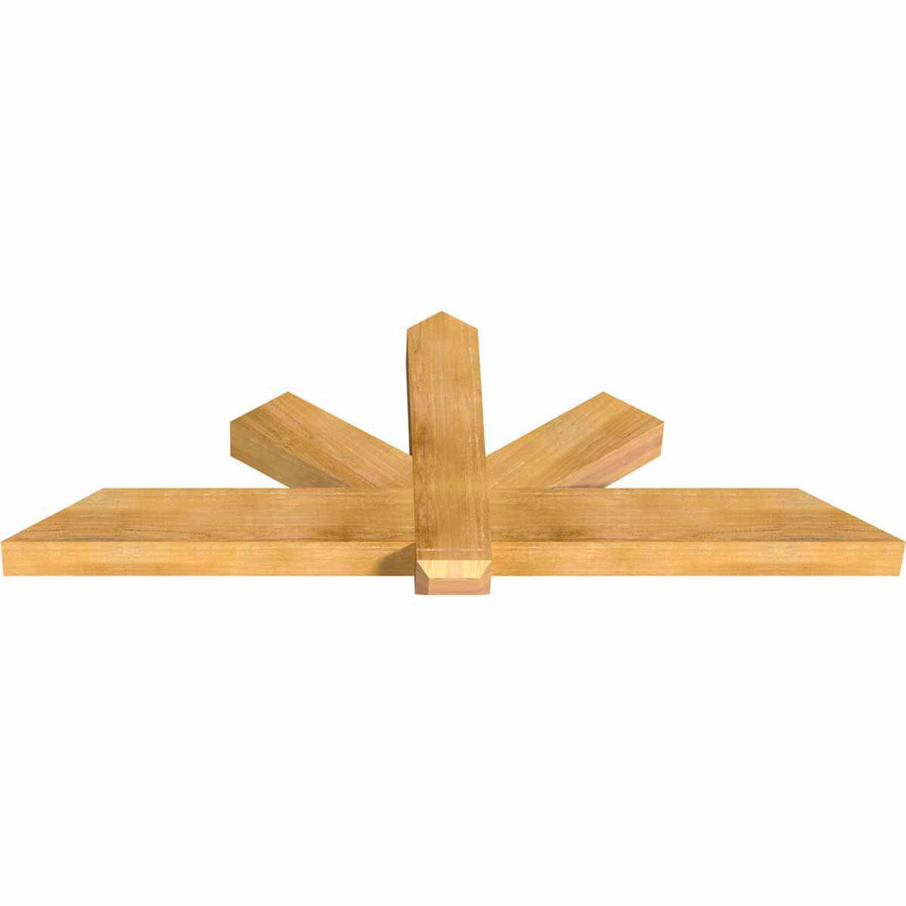 9/12 Pitch Kennewick Rough Sawn Timber Gable Bracket GBW072X27X0406KEN00RWR