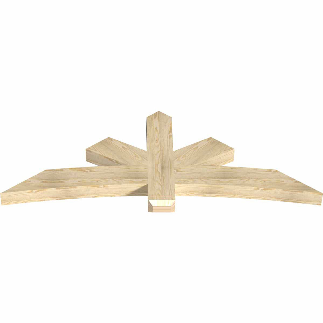 9/12 Pitch Alberta Rough Sawn Timber Gable Bracket GBW072X27X0406ALB00RDF