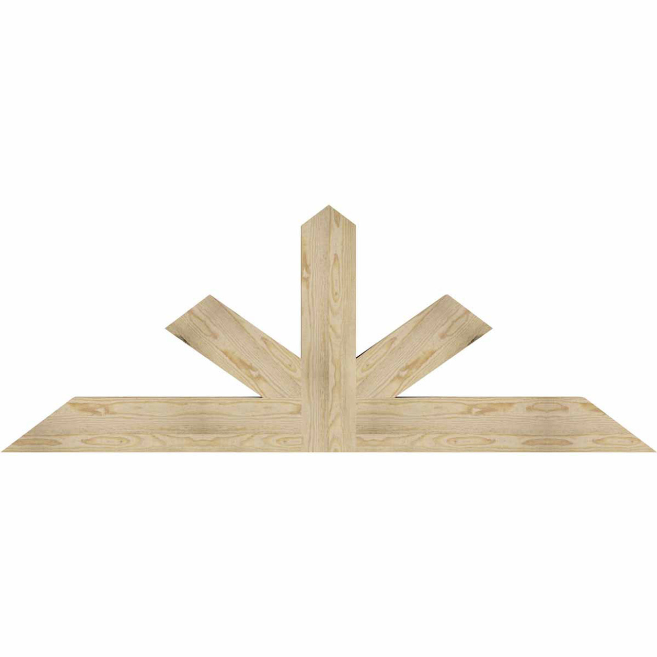 9/12 Pitch Saratoga Rough Sawn Timber Gable Bracket GBW072X27X0406SAR00RDF