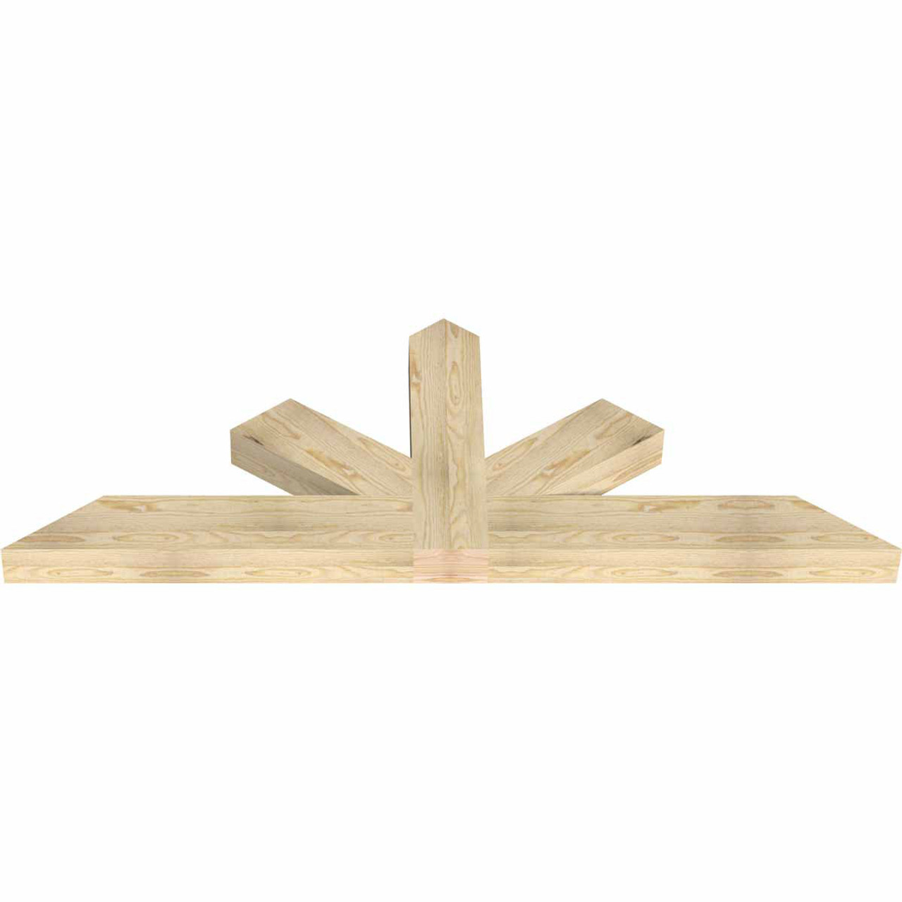 9/12 Pitch Saratoga Rough Sawn Timber Gable Bracket GBW072X27X0406SAR00RDF