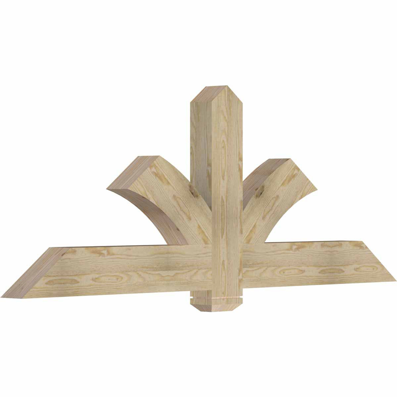 9/12 Pitch Redmond Rough Sawn Timber Gable Bracket GBW072X27X0406RED00RDF