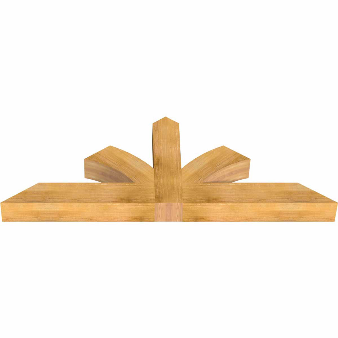 9/12 Pitch Richland Rough Sawn Timber Gable Bracket GBW072X27X0606RIC00RWR