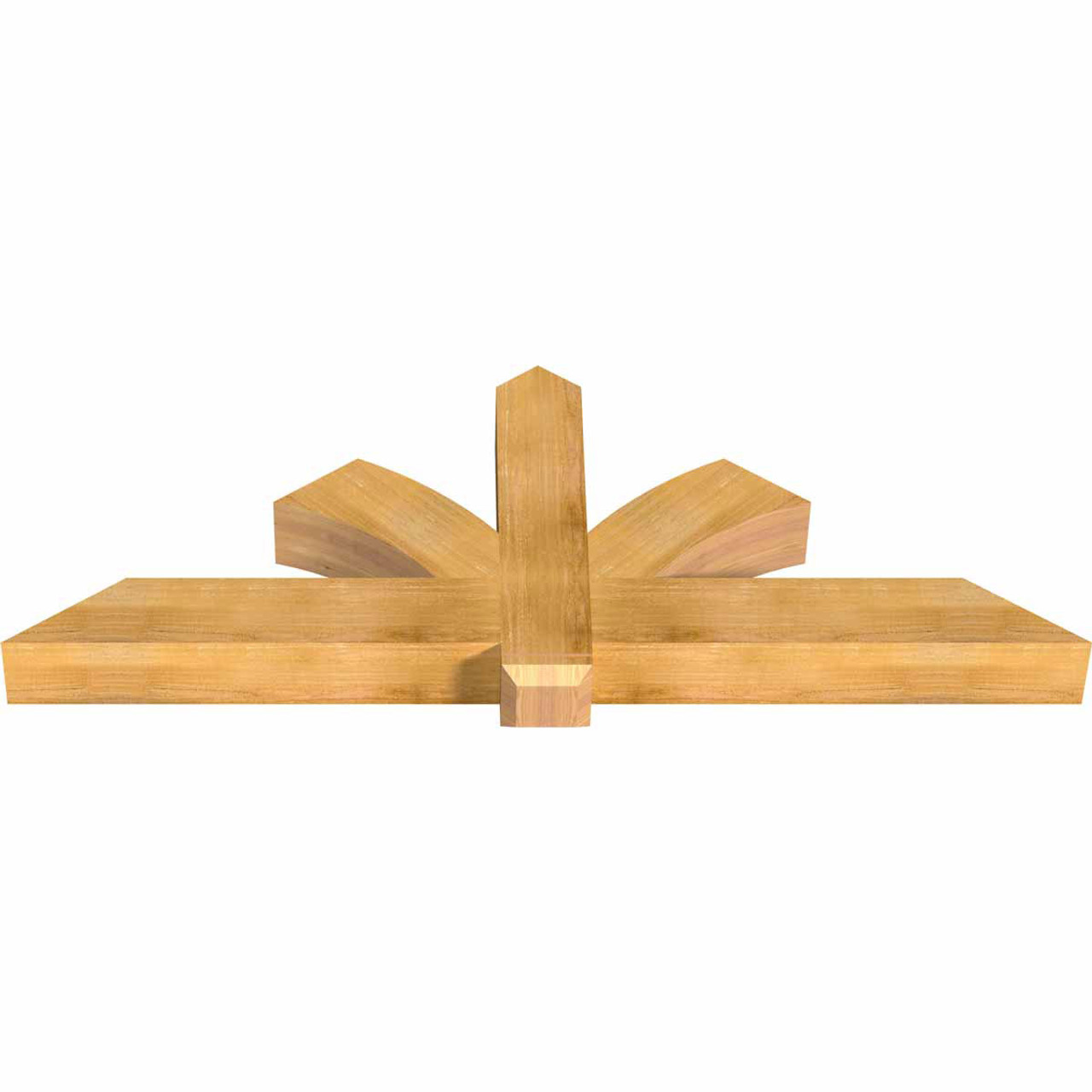 9/12 Pitch Redmond Rough Sawn Timber Gable Bracket GBW072X27X0606RED00RWR