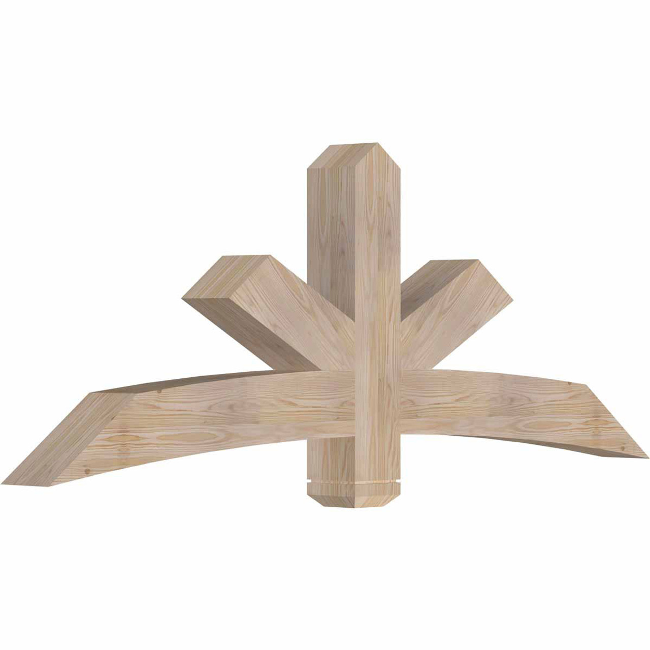 9/12 Pitch Alberta Smooth Timber Gable Bracket GBW072X27X0606ALB00SDF