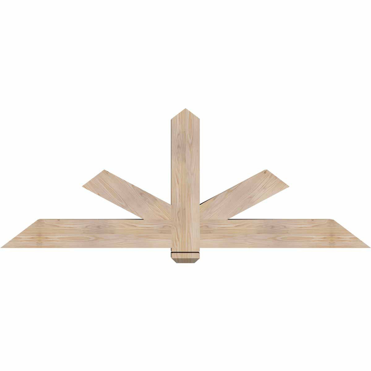 9/12 Pitch Kennewick Smooth Timber Gable Bracket GBW072X27X0606KEN00SDF