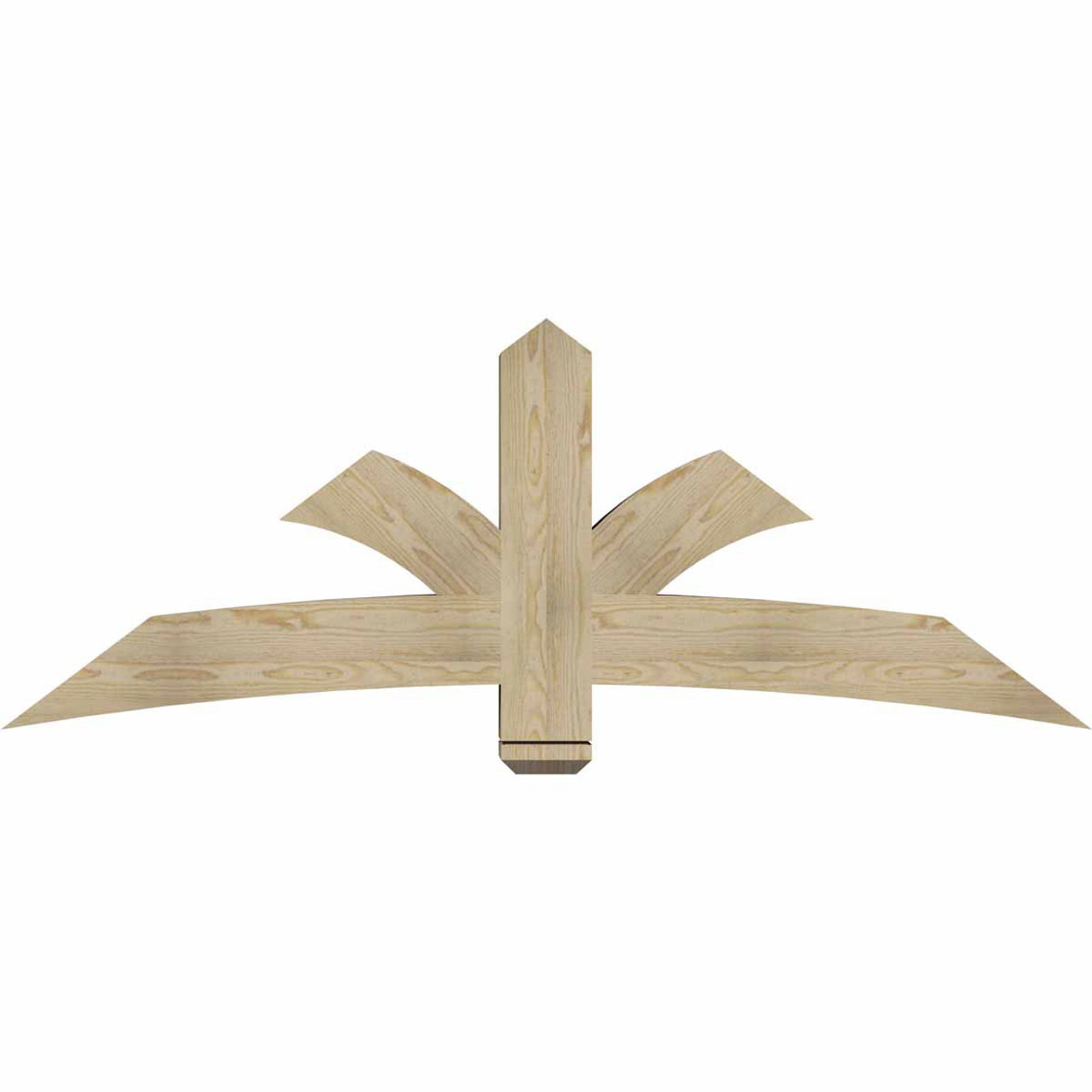 9/12 Pitch Davenport Rough Sawn Timber Gable Bracket GBW072X27X0606DAV00RDF