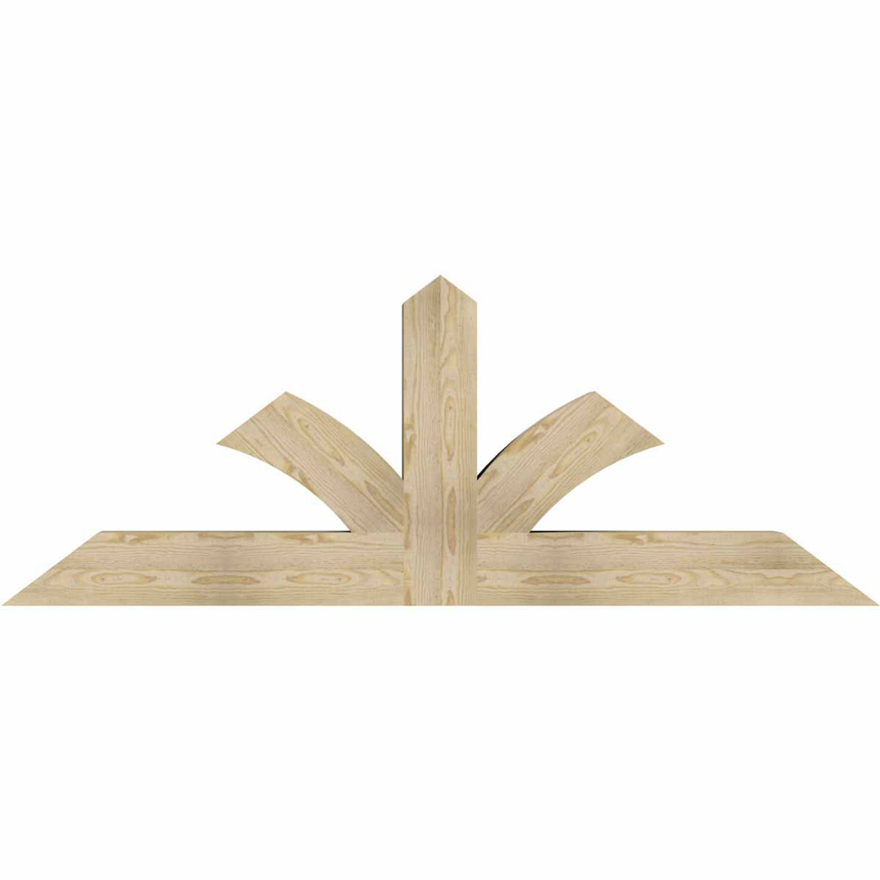 9/12 Pitch Richland Rough Sawn Timber Gable Bracket GBW072X27X0606RIC00RDF