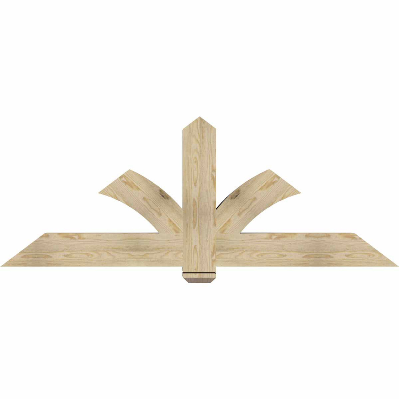 9/12 Pitch Redmond Rough Sawn Timber Gable Bracket GBW072X27X0606RED00RDF