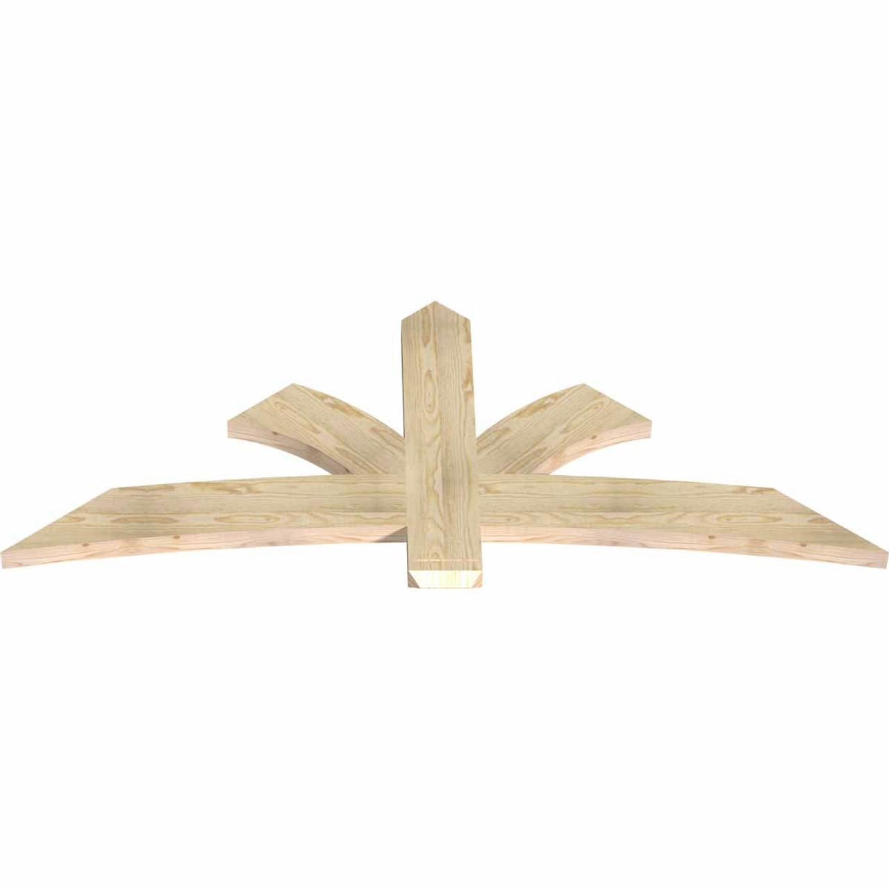 10/12 Pitch Davenport Rough Sawn Timber Gable Bracket GBW072X30X0206DAV00RDF