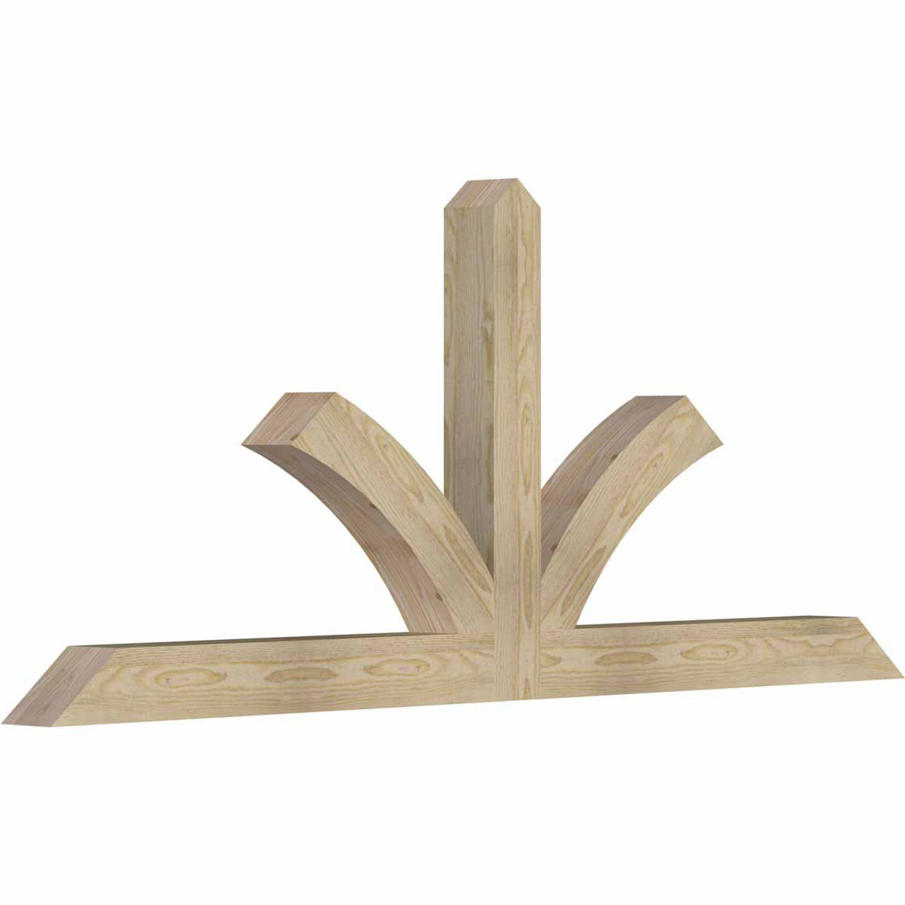 10/12 Pitch Richland Rough Sawn Timber Gable Bracket GBW072X30X0404RIC00RDF