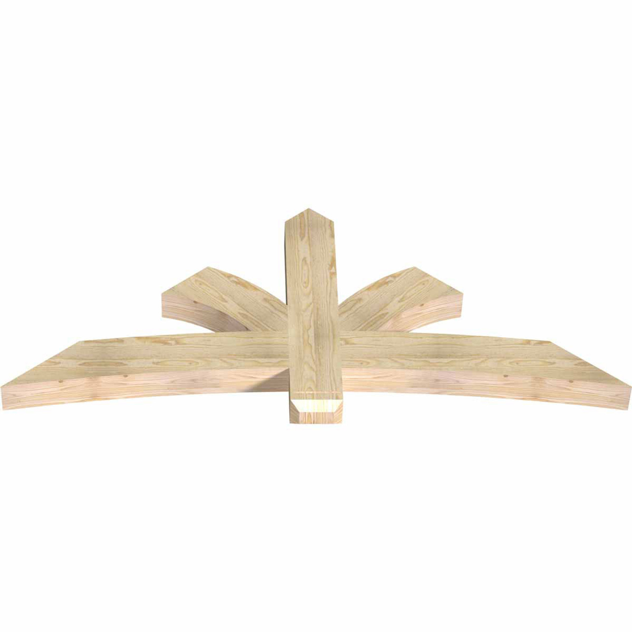 10/12 Pitch Davenport Rough Sawn Timber Gable Bracket GBW072X30X0406DAV00RDF