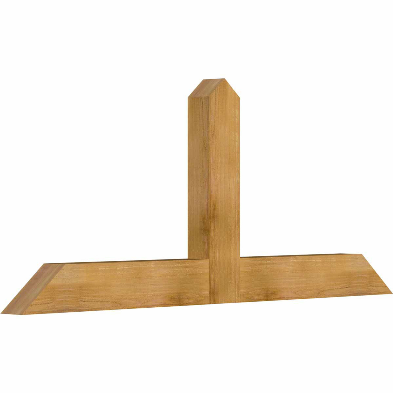 10/12 Pitch Portland Rough Sawn Timber Gable Bracket GBW072X30X0406POR00RWR