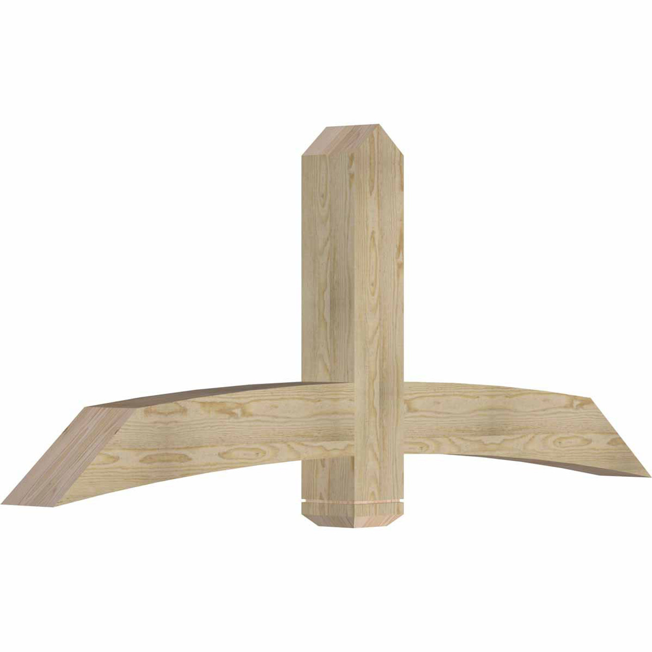 10/12 Pitch Bellingham Rough Sawn Timber Gable Bracket GBW072X30X0606BEL00RDF