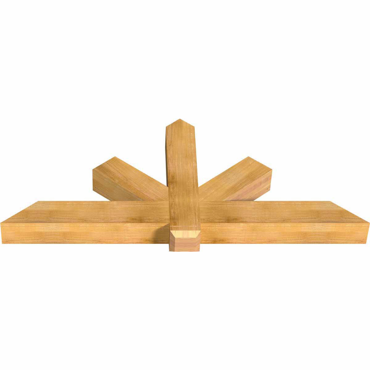 10/12 Pitch Kennewick Rough Sawn Timber Gable Bracket GBW072X30X0606KEN00RWR