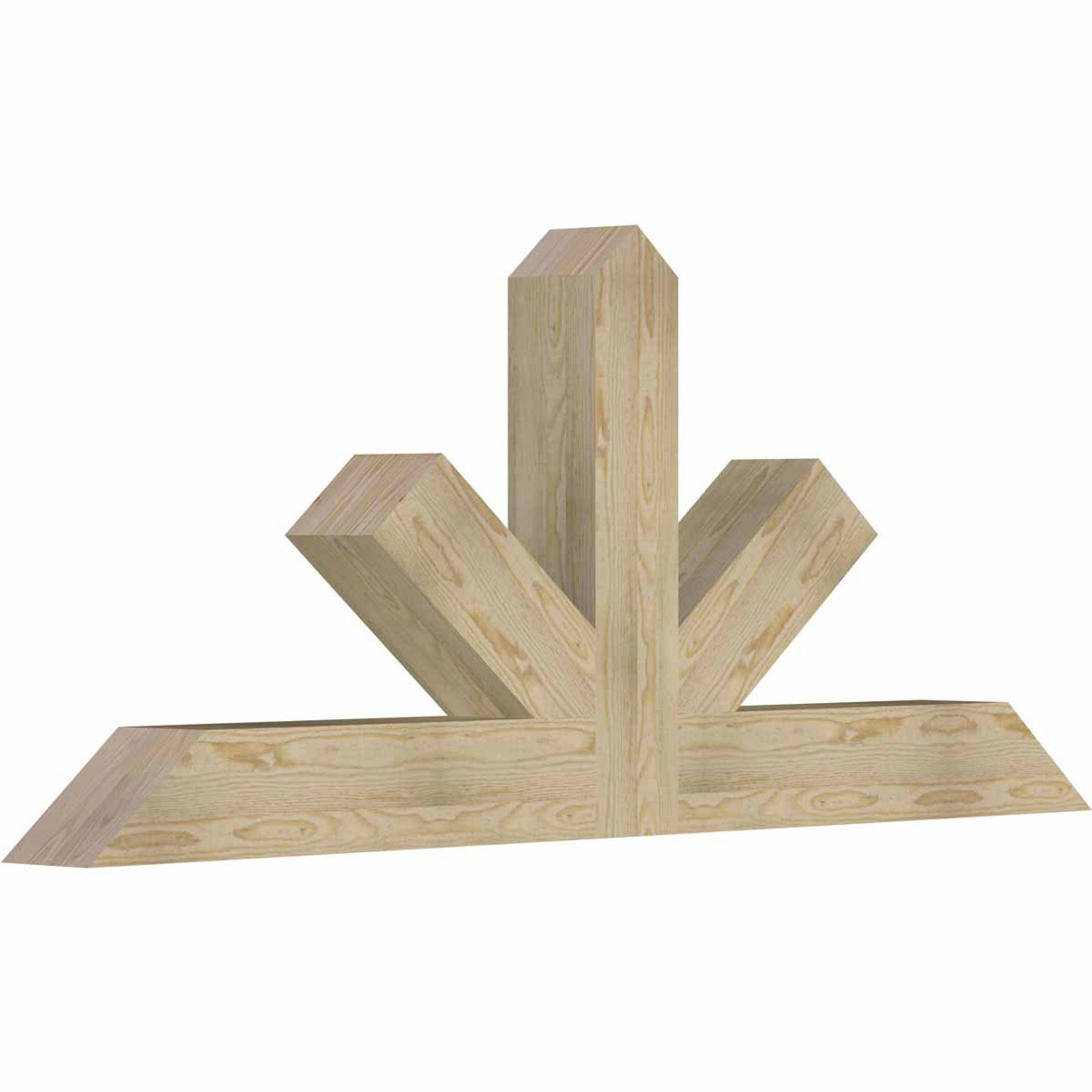 10/12 Pitch Saratoga Rough Sawn Timber Gable Bracket GBW072X30X0606SAR00RDF