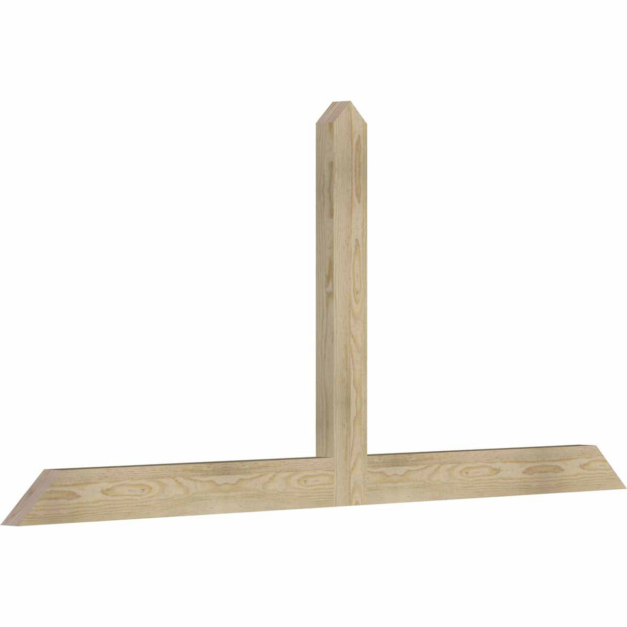 11/12 Pitch Portland Rough Sawn Timber Gable Bracket GBW072X33X0204POR00RDF