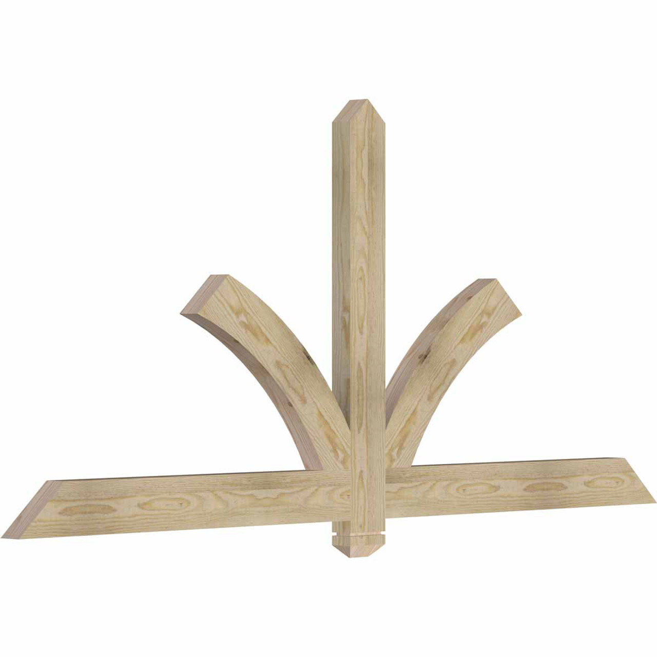 11/12 Pitch Redmond Rough Sawn Timber Gable Bracket GBW072X33X0204RED00RDF