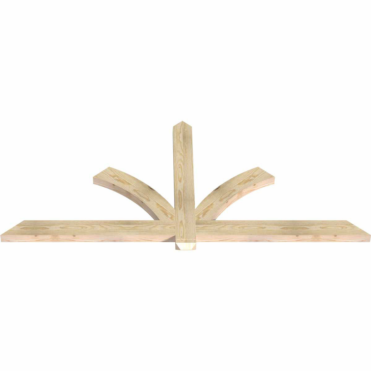 11/12 Pitch Redmond Rough Sawn Timber Gable Bracket GBW072X33X0204RED00RDF