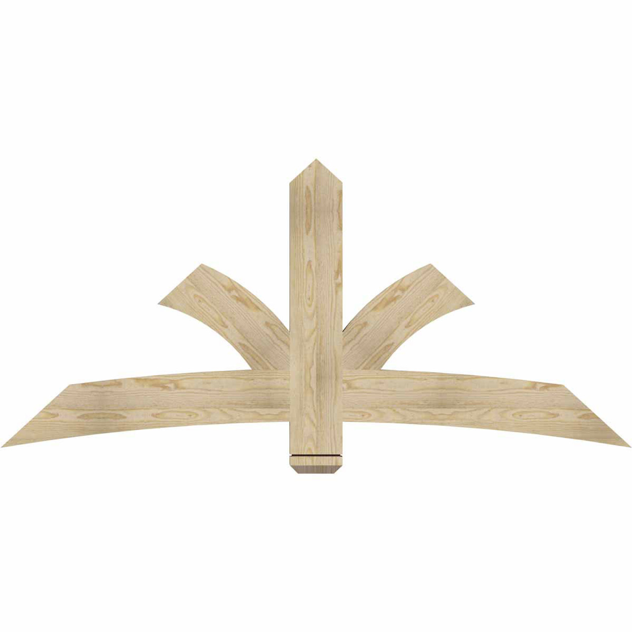 11/12 Pitch Davenport Rough Sawn Timber Gable Bracket GBW072X33X0206DAV00RDF