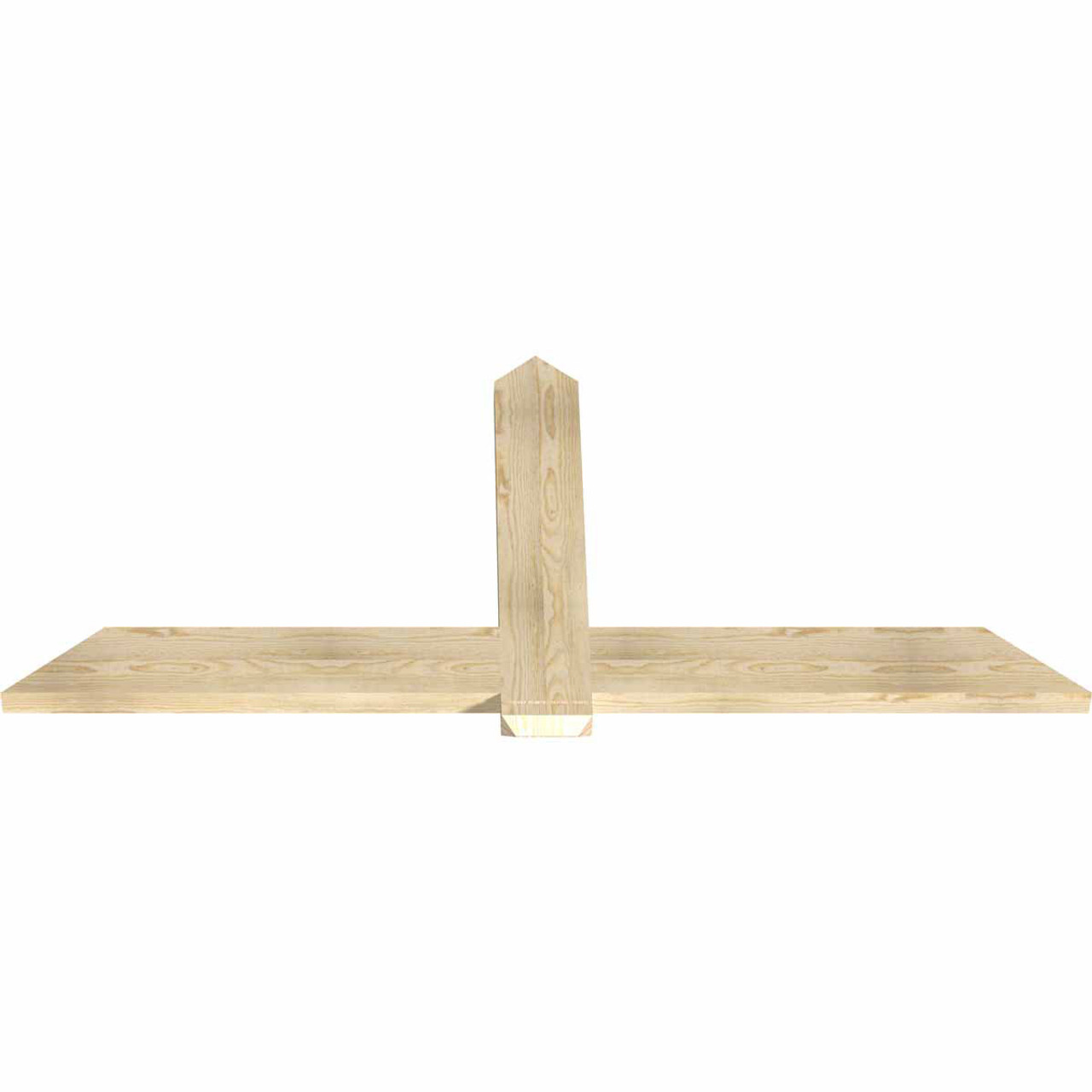 11/12 Pitch Eugene Rough Sawn Timber Gable Bracket GBW072X33X0206EUG00RDF