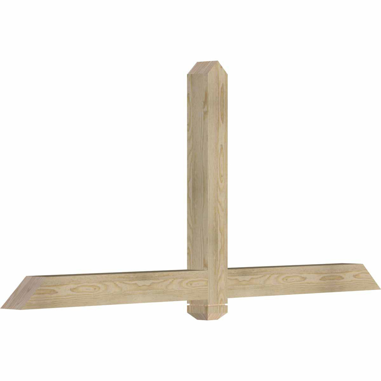 11/12 Pitch Eugene Rough Sawn Timber Gable Bracket GBW072X33X0404EUG00RDF