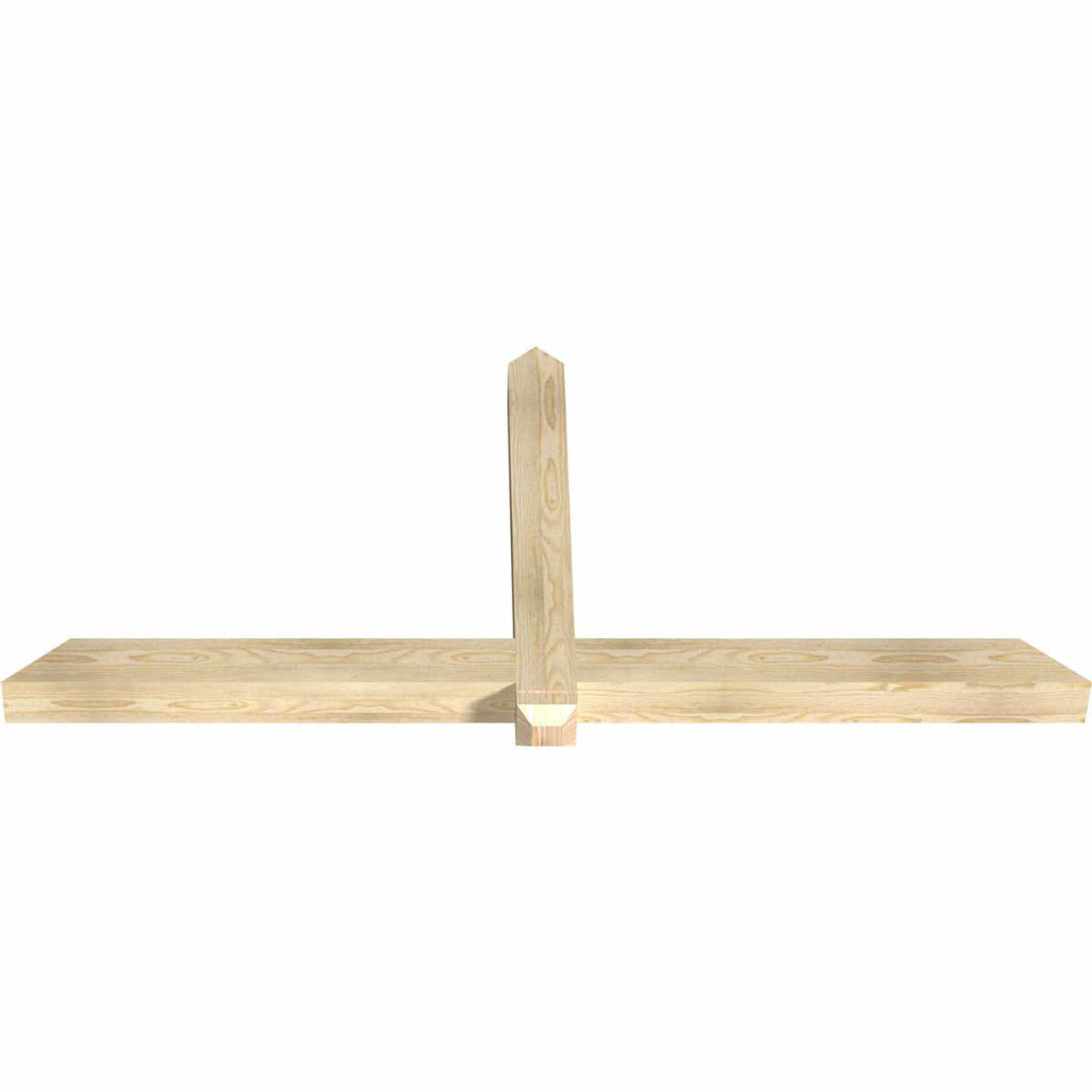 11/12 Pitch Eugene Rough Sawn Timber Gable Bracket GBW072X33X0404EUG00RDF