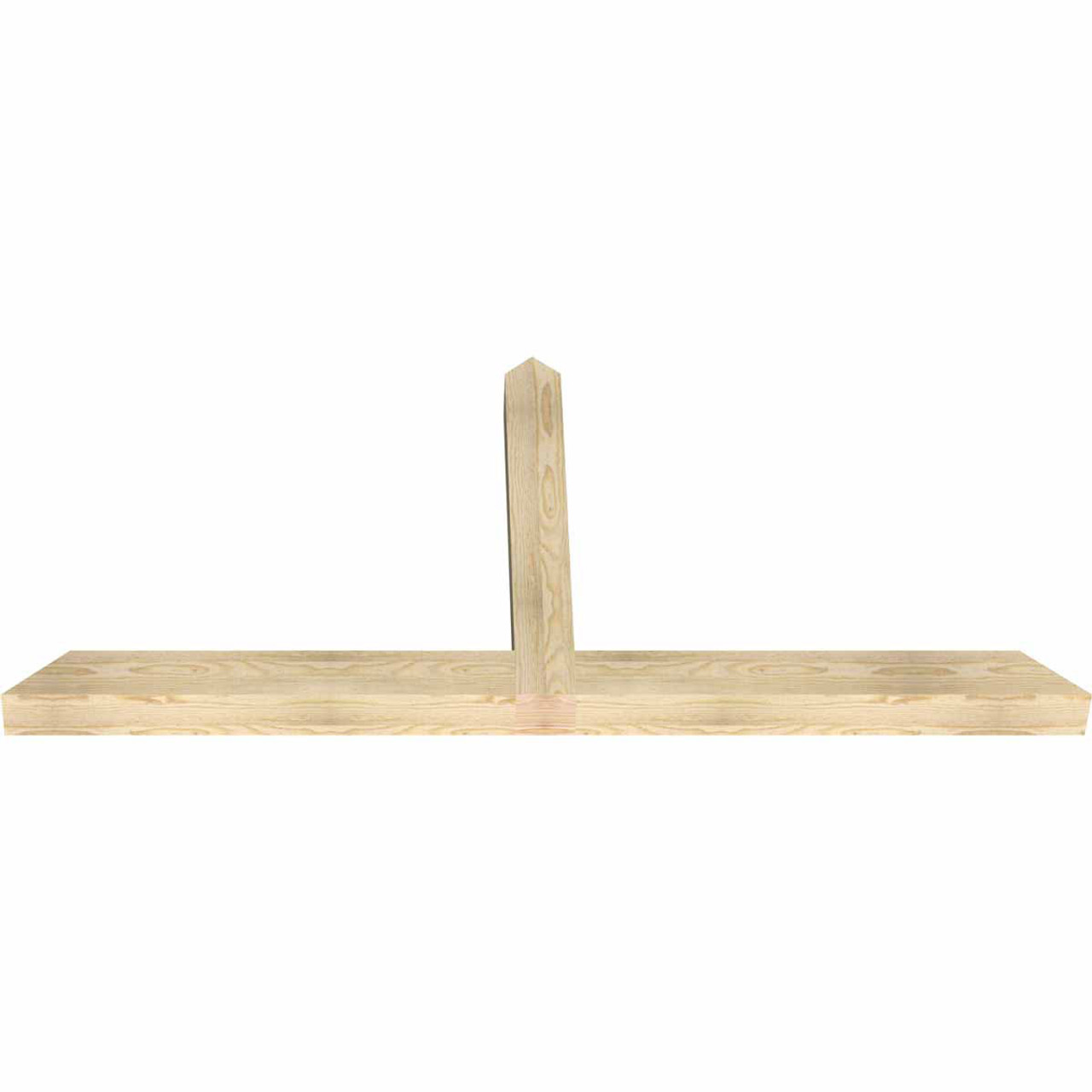 11/12 Pitch Portland Rough Sawn Timber Gable Bracket GBW072X33X0404POR00RDF