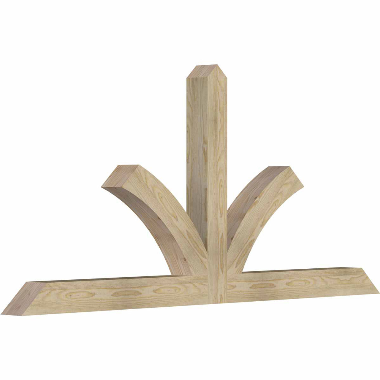 11/12 Pitch Richland Rough Sawn Timber Gable Bracket GBW072X33X0404RIC00RDF