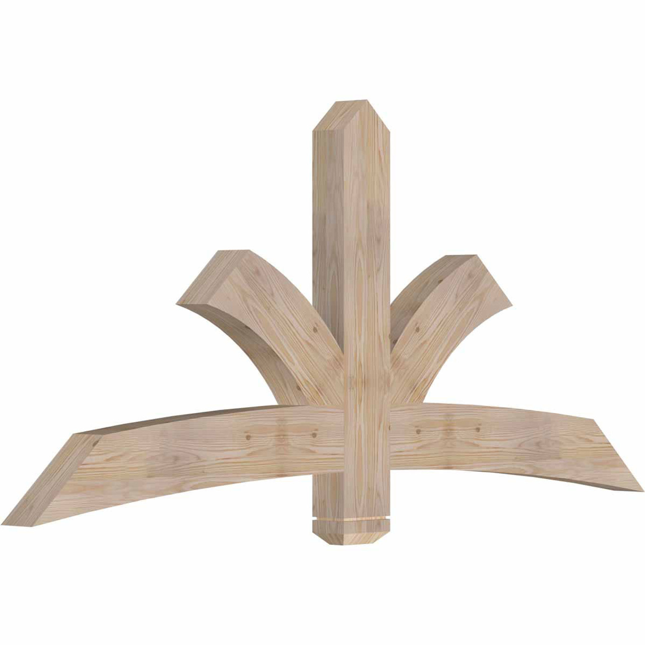 11/12 Pitch Davenport Smooth Timber Gable Bracket GBW072X33X0406DAV00SDF