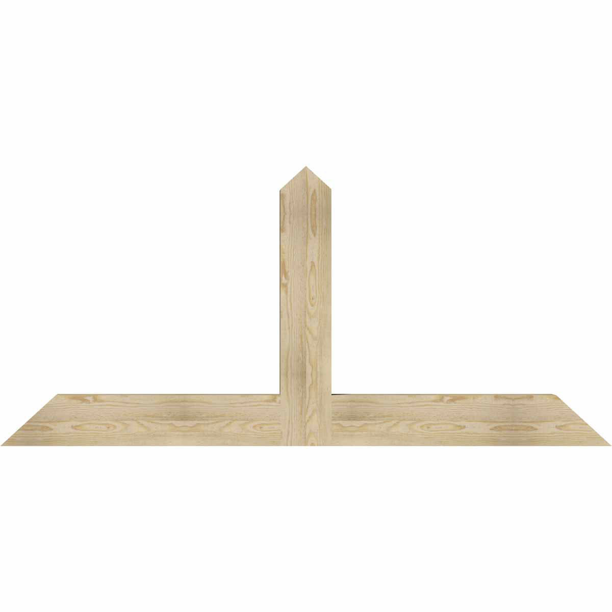 11/12 Pitch Portland Rough Sawn Timber Gable Bracket GBW072X33X0406POR00RDF