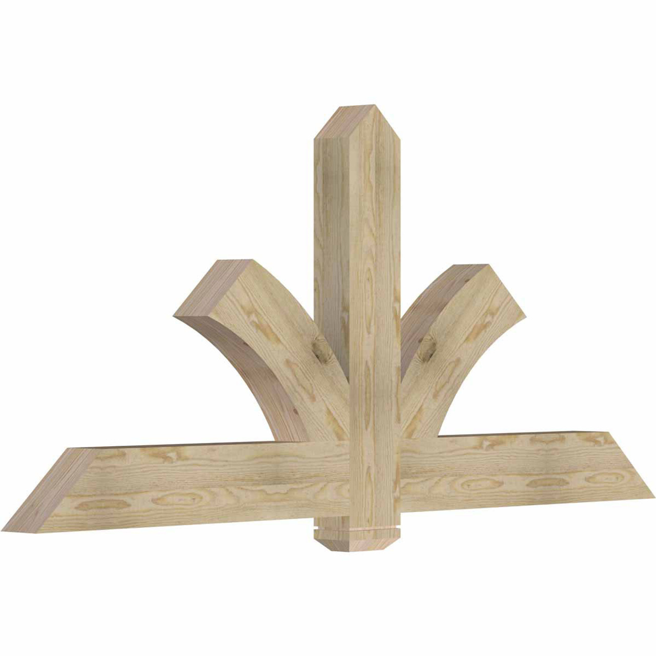 11/12 Pitch Redmond Rough Sawn Timber Gable Bracket GBW072X33X0406RED00RDF