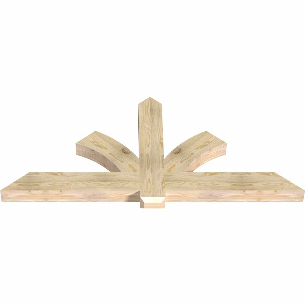 11/12 Pitch Redmond Rough Sawn Timber Gable Bracket GBW072X33X0406RED00RDF