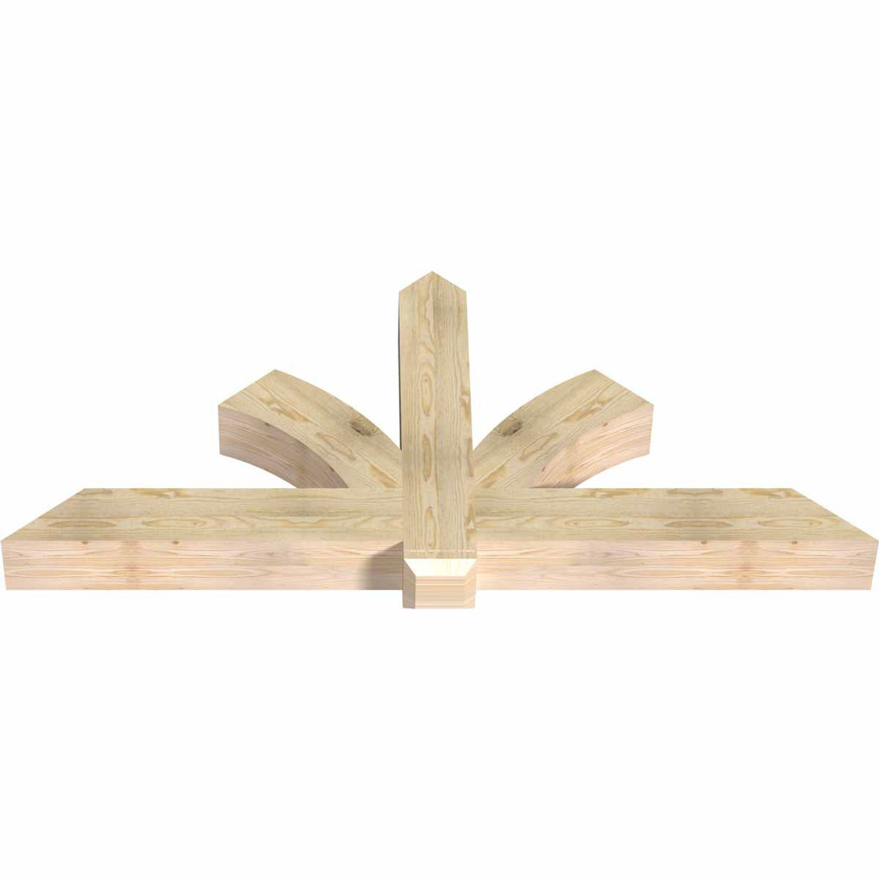 11/12 Pitch Redmond Rough Sawn Timber Gable Bracket GBW072X33X0606RED00RDF