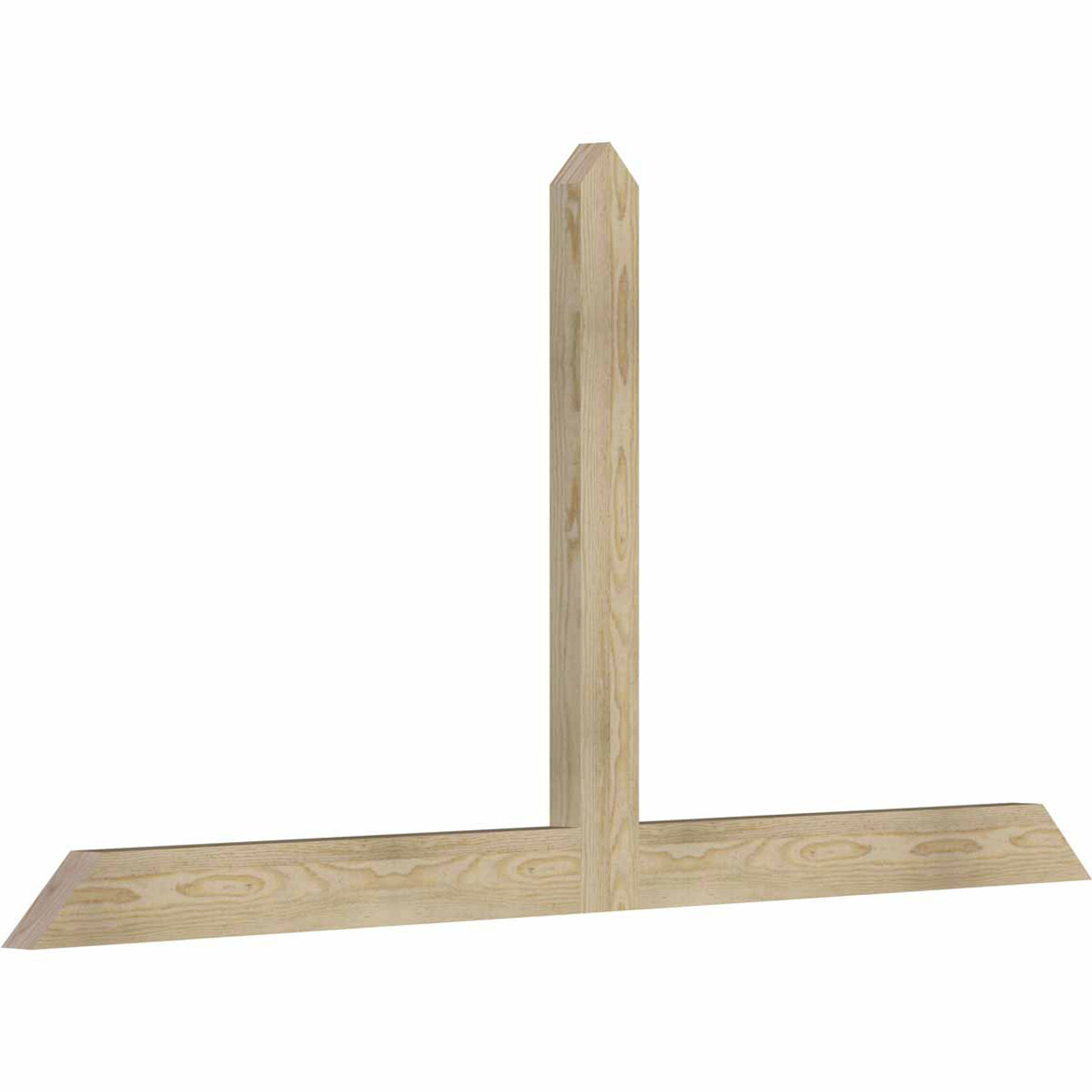 12/12 Pitch Portland Rough Sawn Timber Gable Bracket GBW072X36X0204POR00RDF