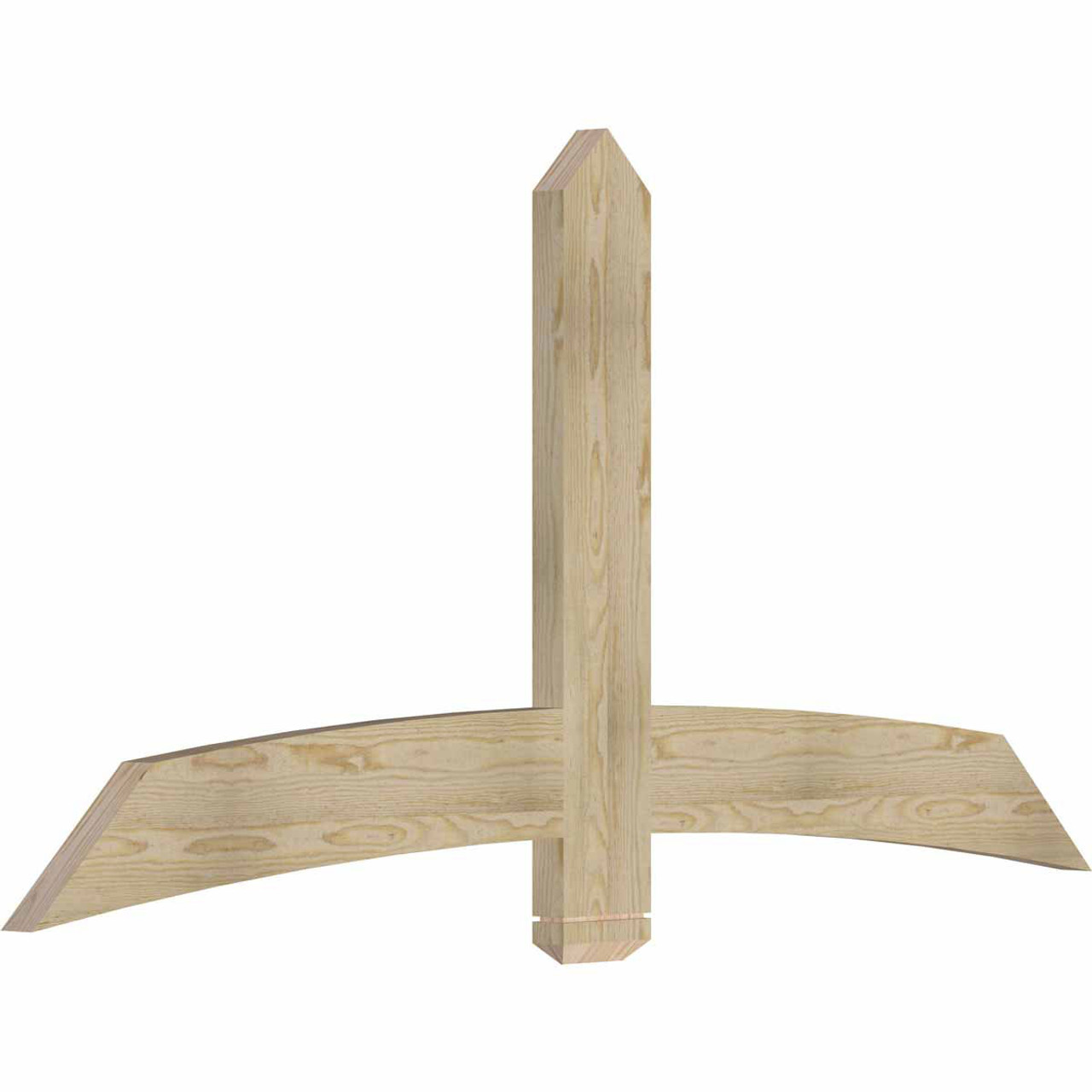 12/12 Pitch Bellingham Rough Sawn Timber Gable Bracket GBW072X36X0206BEL00RDF