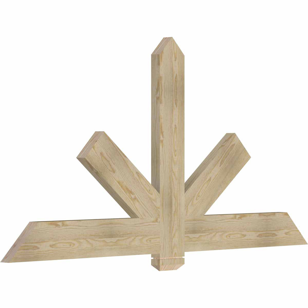 12/12 Pitch Kennewick Rough Sawn Timber Gable Bracket GBW072X36X0206KEN00RDF